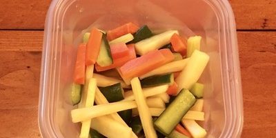 【ダイエット弁当レシピ】らっきょう液で作るカレーピクルス-常備菜になります