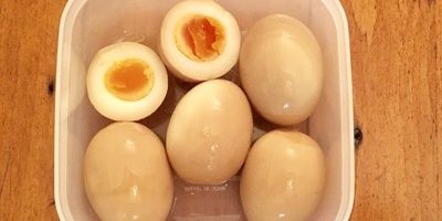 【低糖質レシピ】味付け酢たまご(漬けるだけ)-ダイエット弁当に