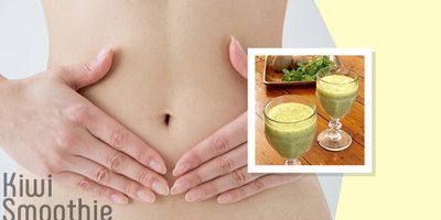 飲むだけで腸活!お腹スッキリ【キウイとパインのスムージーレシピ】