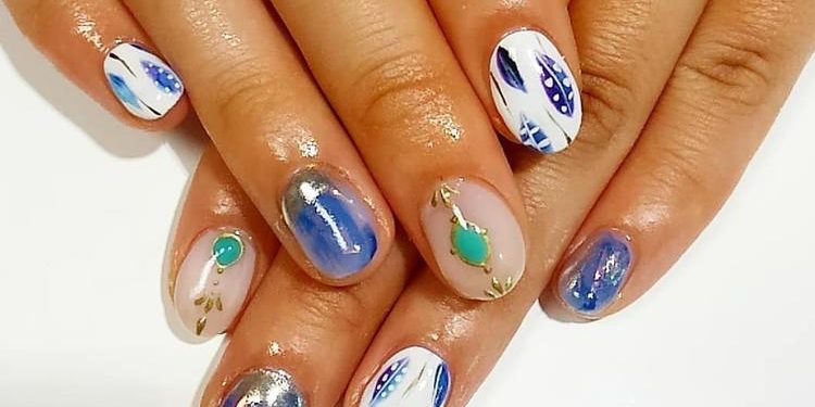 【2018夏】清涼感ある夏ネイルで大人可愛い指先に♪デザイン30選